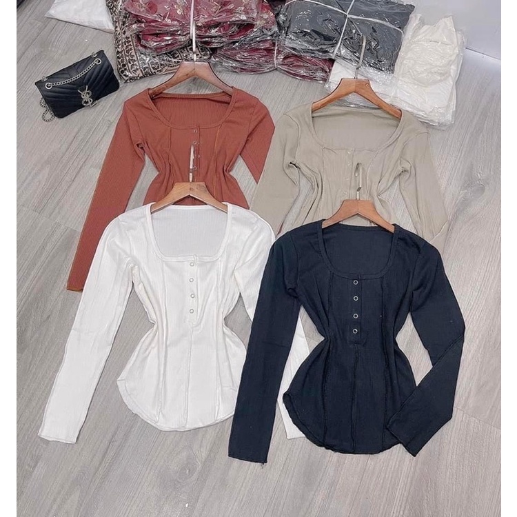 Áo thun body dài tay