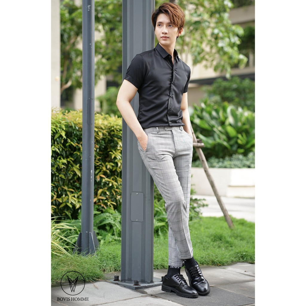 Quần tây nam chất vải kake (kẻ sọc caro) | BigBuy360 - bigbuy360.vn