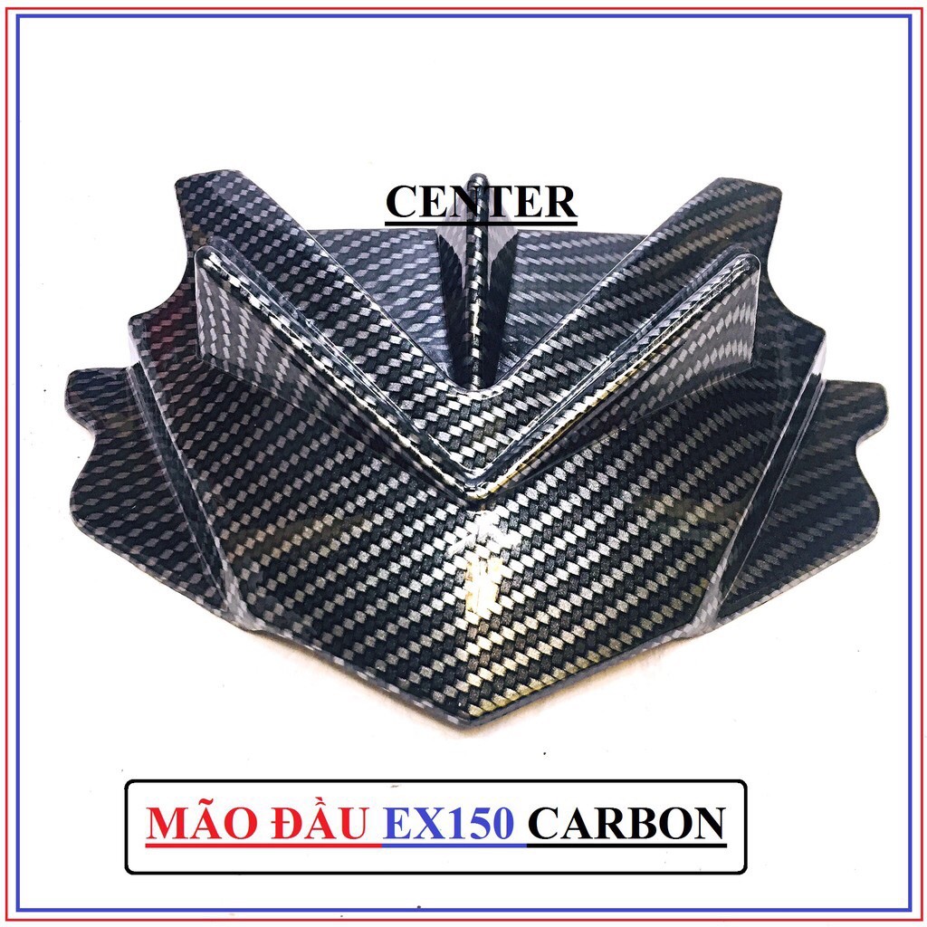 Mão đầu , ốp đầu carbon Exciter 150 [ Giá 1 Cái ]