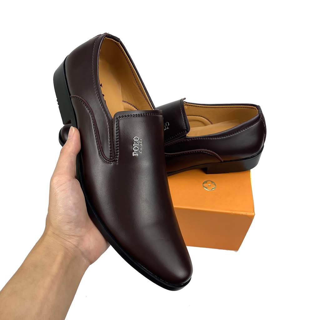 Giày tây POLO | giày da nam thời trang phong cách mới phù hợp với tất cả lứa tuổi phối đồ cực kì đơn giản sang trọng