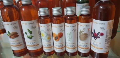 Dầu dưỡng da Aroma zone các loại ( chuốt mi từ dầu thầu dầu, oilve; dầu chanh leo, dầu argan, dầu jojoba )