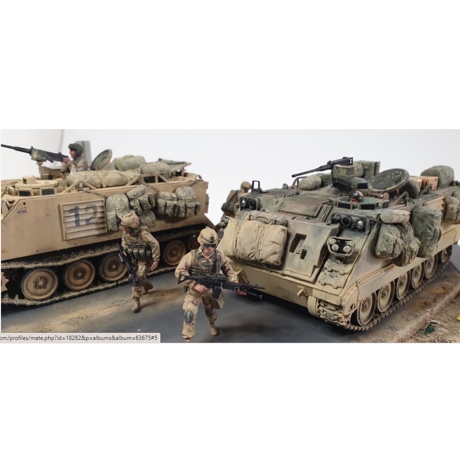 Mô hình lắp ráp xe tăng quân sự Hoa Kỳ 1/35 SCALE U.S. M113A2 ARMORED PERSONNEL CARRIER DESERT VERSION TAMIYA 35265