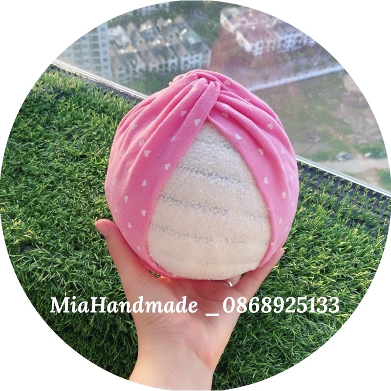 MŨ TURBAN CHO BÉ RẺ ĐẸP CHẤT COTTON MỀM MỊN