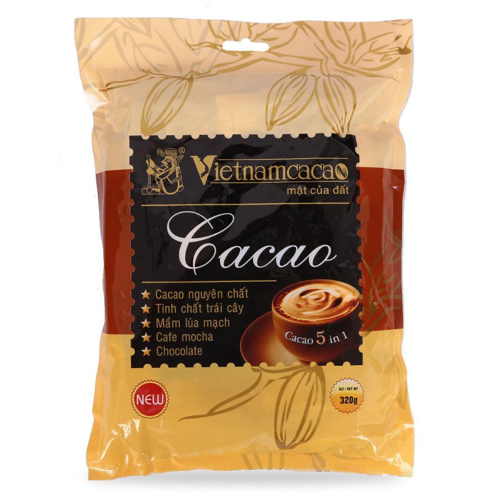 Bột Cacao 5 Trong 1 Vinacacao Túi 320 G (Sale)