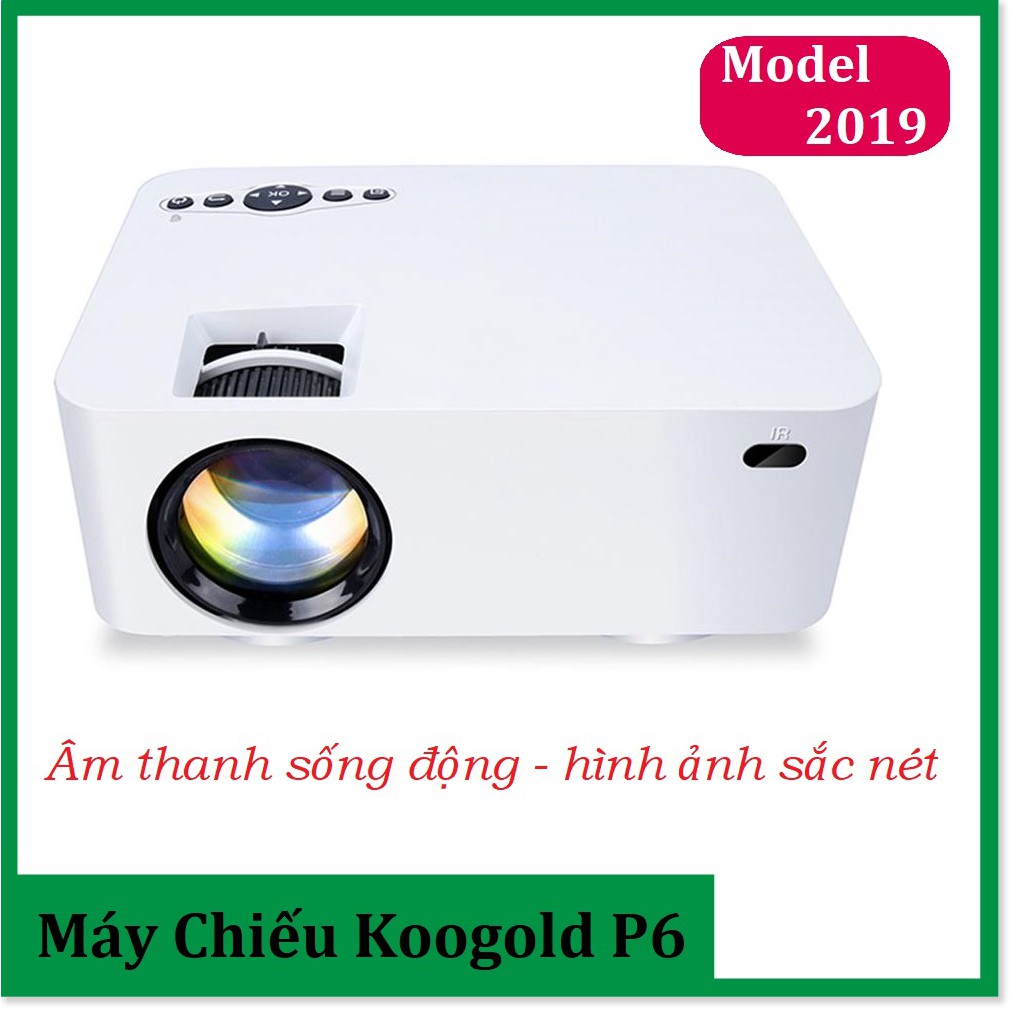 Máy Chiếu Mini Giá Rẻ KOOGOLD ✔chính hãng✔️ Full HD, Kết Nối Wifi, Điện Thoại, Độ Phân Dải Cao, Sắc Nét. Bảo hành 12T