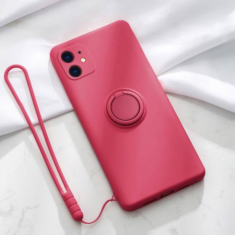 Ốp điện thoại silicon mềm có giá đỡ bảo vệ camera cho iPhone 12 11 Pro Max iphone SE 2020 X XS MAX XR 8 7 Plus | BigBuy360 - bigbuy360.vn