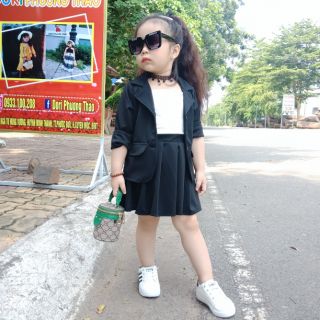 Sét vest 3 Chi tiết bé gái
