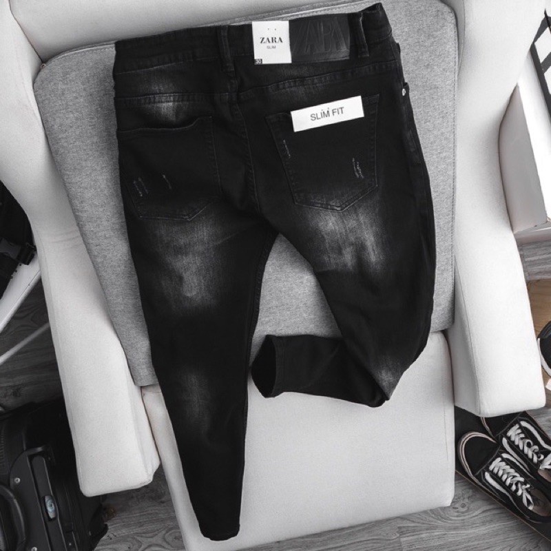 Quần jean nam xuất xịn ống côn ôm thời trang | BigBuy360 - bigbuy360.vn