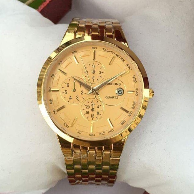 Đồng Hồ Nam BAISHUNS B688 Dây Kim Loại Chất Thép Mạ Vàng | BigBuy360 - bigbuy360.vn