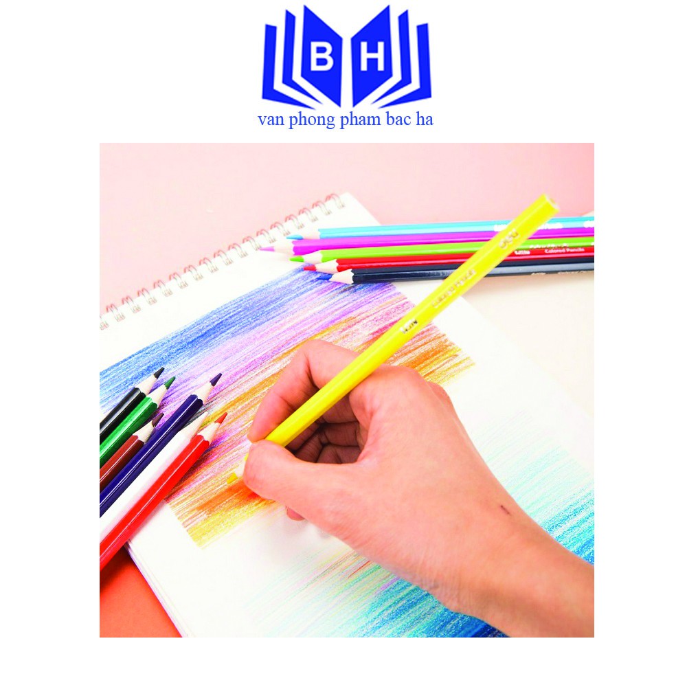 Bút Chì Màu Deli 18 Màu - 7013 Chất Lượng Cao Dùng Để Tô Vẽ Tranh Ảnh Màu Tươi Không Độc Hại