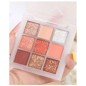 Bảng Phấn Mắt nhũ Lameila 9 Màu chống nước lâu trôi phấn