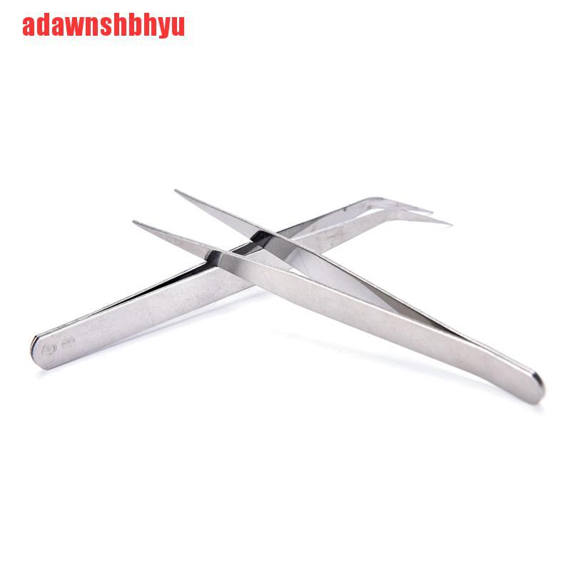 Set 2 Nhíp Thẳng Bằng Thép Không Gỉ Chuyên Dụng Cho May Vá