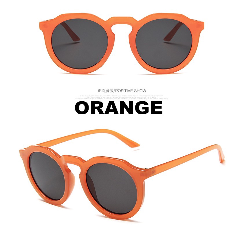Kính mát gọng tròn chống tia UV thời trang cho nam nữ