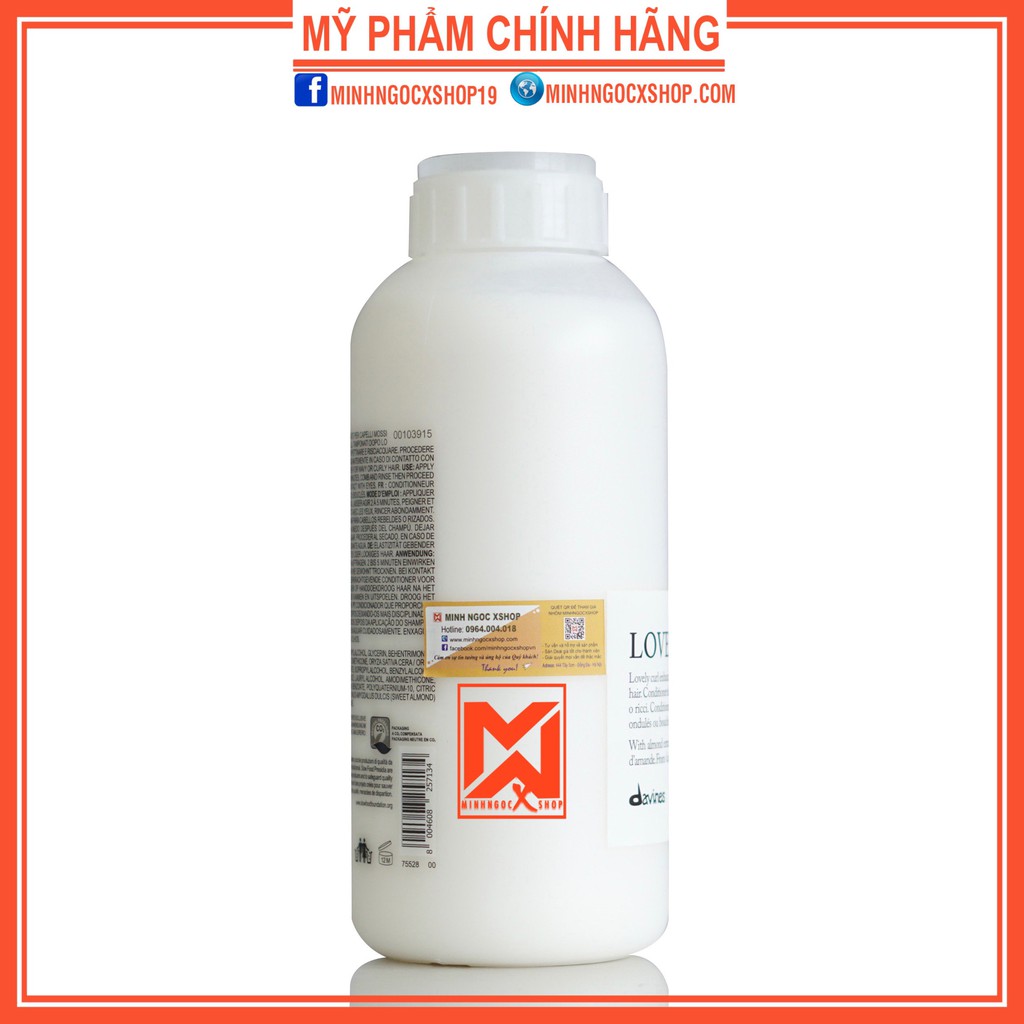 Dầu xả DAVINES LOVE CURL 1000ml chính hãng