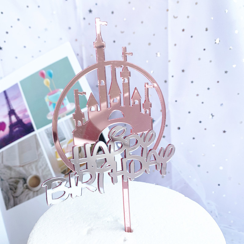 Topper Trang Trí Bánh Bằng Acrylic Chữ Happy Birthday