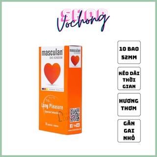 Bao Cao Su MASCULAN Long Pleasure 5 in 1 Siêu Chất của Đức–Gân Gai Kéo Dài Thời Gian