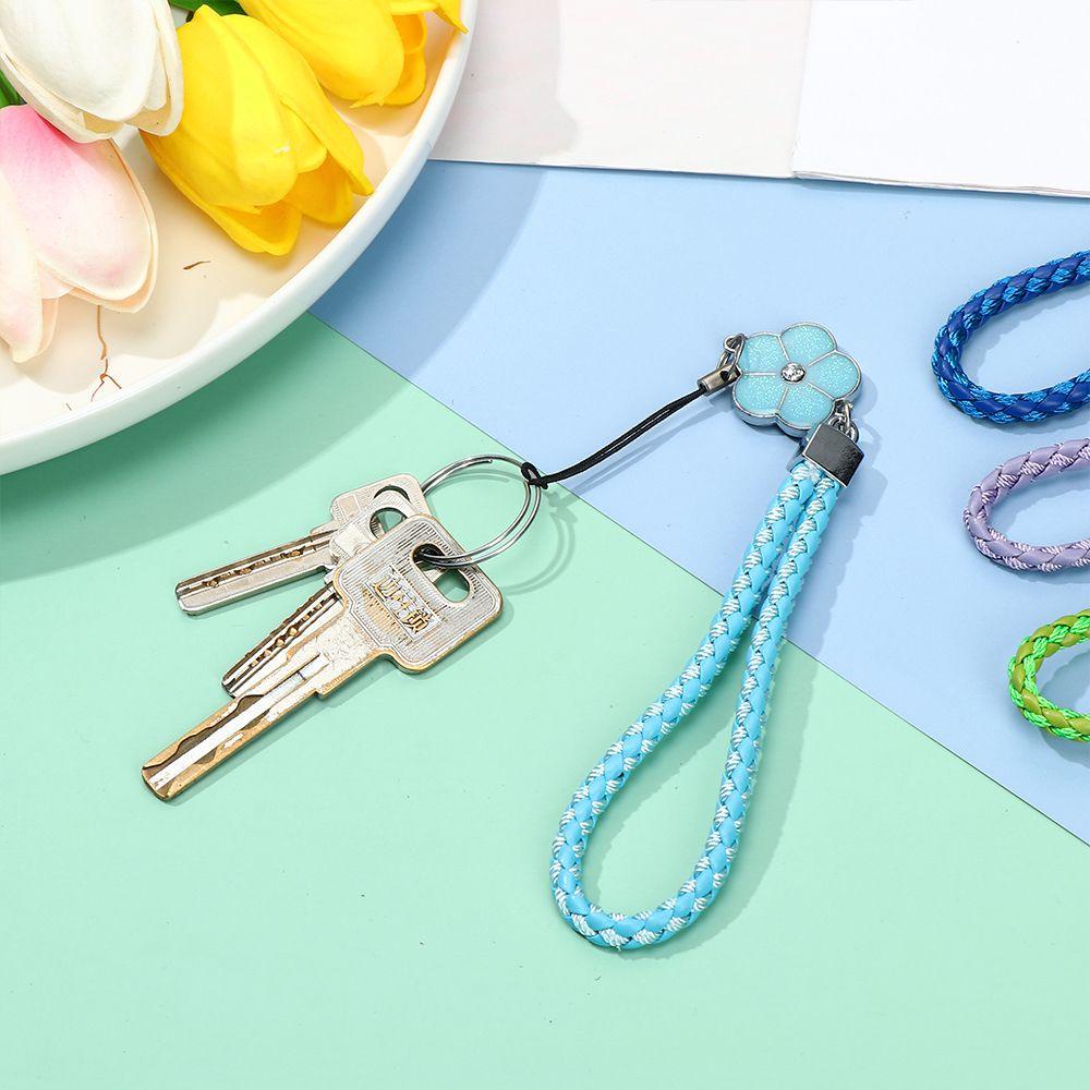 BTLIMER Dây Đeo Điện Thoại Da PU Họa Tiết Hoa Mận Chống Thất Lạc