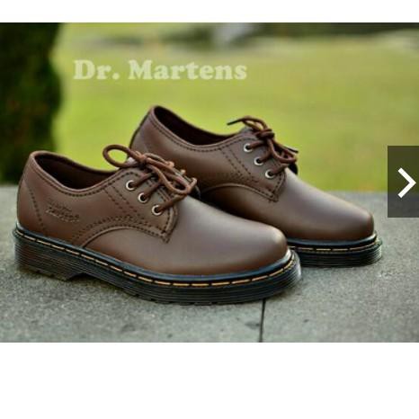 Giày Bốt Dr. Martens Cổ Thấp Màu Đen / Nâu Thời Trang Cho Nam Sxi-346
