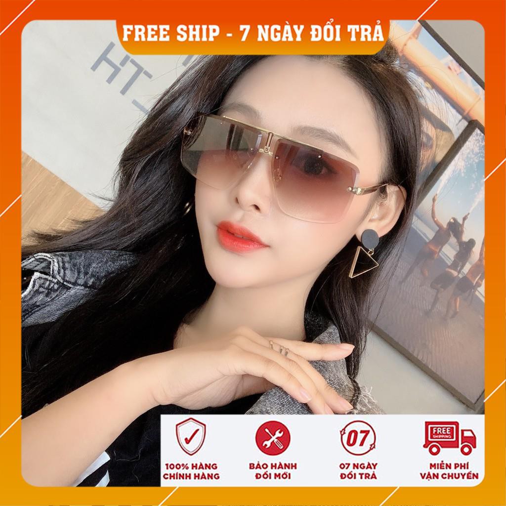 Kính Mát❤️FREESHIP❤️Kính Râm Thời Trang Nam Không Viền Mắt Vuông Hiện Đại Cao Cấp Phân Cực
