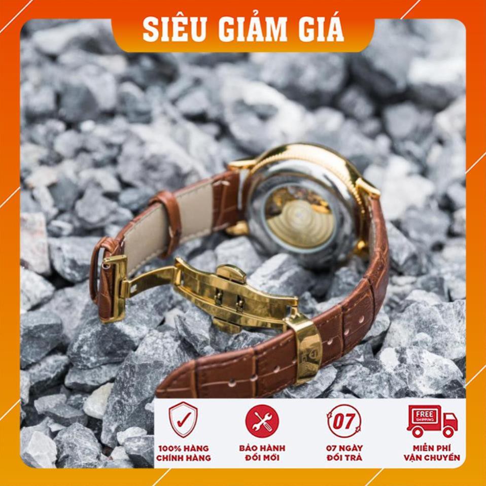 Đồng Hồ Nam Pagini Automatic PA6688  - Đồng Hồ Cơ Dây Da cao cấp - Bảo Hành 2 năm