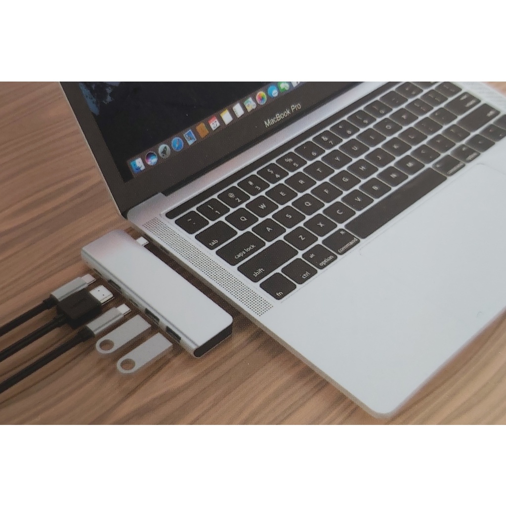 Hub usb type-c ra hdmi, usb, sạc cho laptop Xps - Hồ Phạm