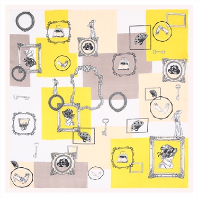 Khăn turban lụa mini thắt cổ áo dễ thương - Maben