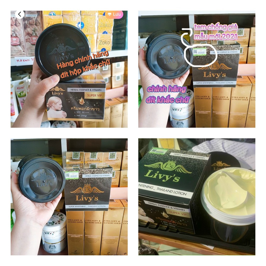 ( chính hãng) KEM BODY LIVY'S ĐEN