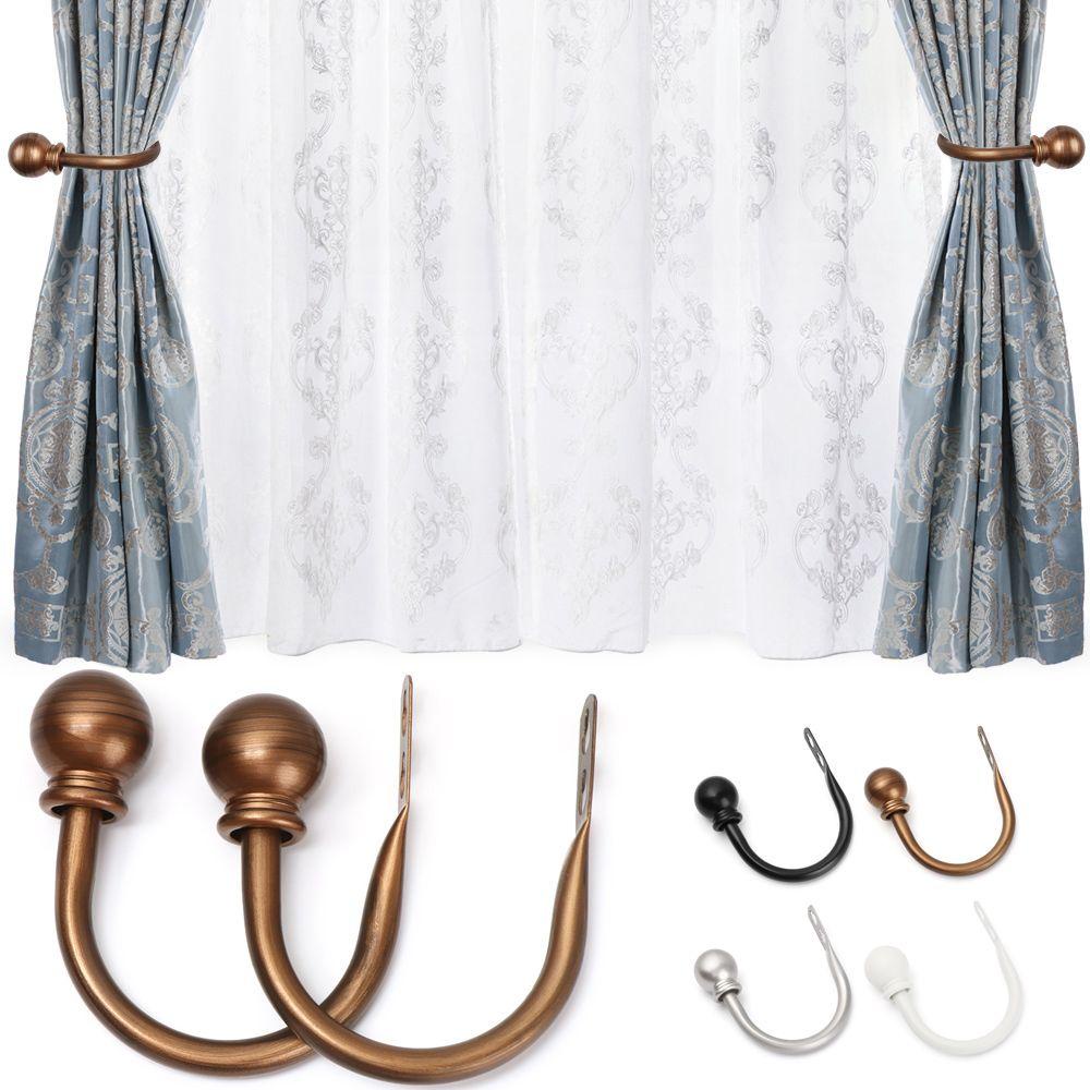 Bộ 2 Giá Đỡ Rèm Cửa Hình Chữ U Kiểu Dáng Đơn Giản Hiện Đại