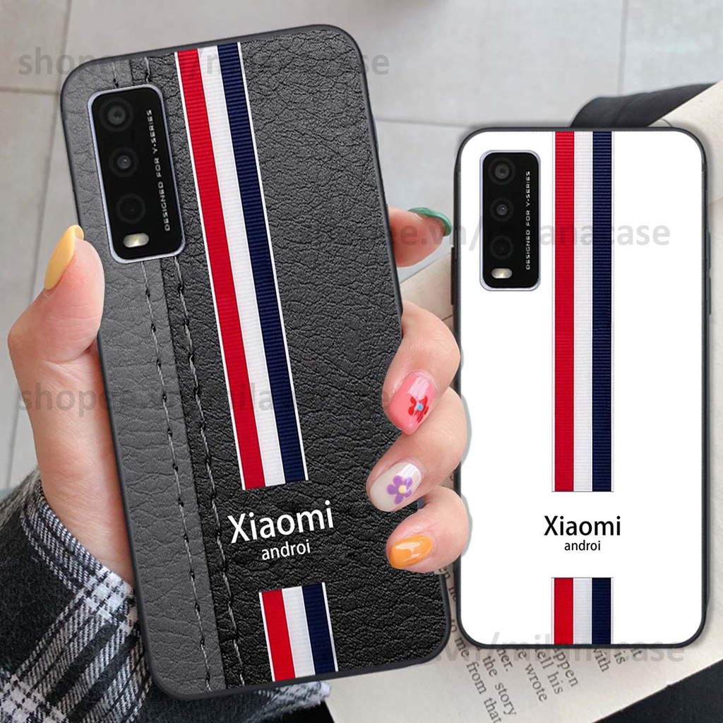 Ốp Vivo Y20 in giả da phong cách thể thao, cá tính, thời trang