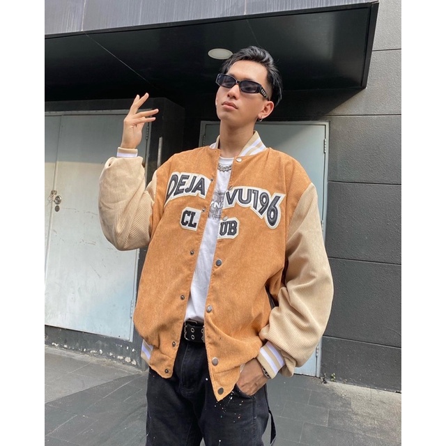 Áo varsity jacket DEJAVU.196 12/ Sand