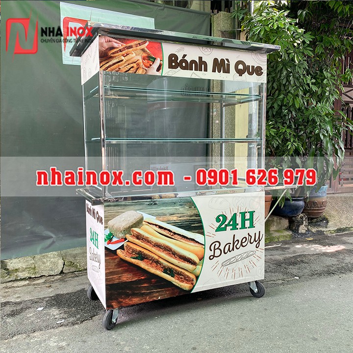 Xe bánh mì que 1m2x60x1m86