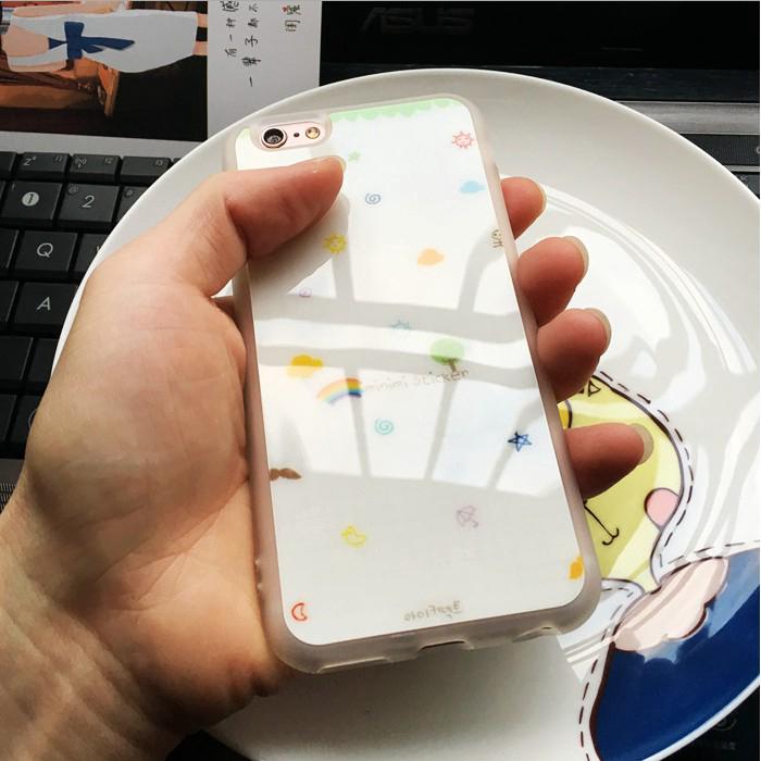 iPhone6 6s plus White Case iPhone 5/5s/SE Soft Cover iPhone 7 8 plus Back Casing