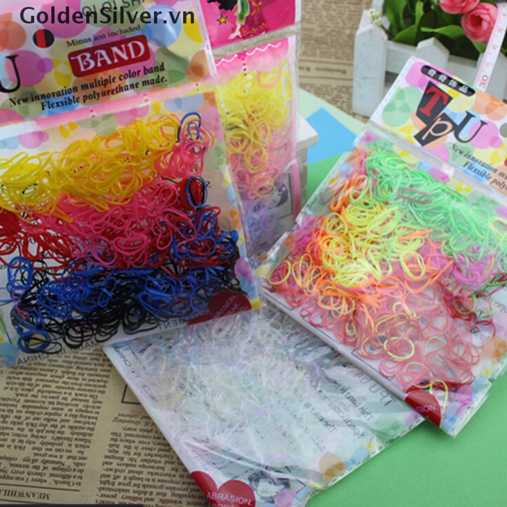 Set 400-500 Dây Buộc Tóc Cao Su Co Giãn Tùy Chỉnh Tiện Dụng Cho Bé Gái