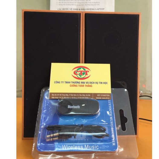 Loa gỗ 2.0 homesound TH-222 nghe nhạc cực chất + 1 usb bluetooth kết nối âm thanh không dây