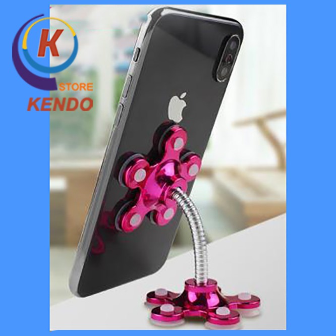 [Siêu Tiện Ích] Giá Đỡ Điện Thoại VIP Núm Cao Su Hình Bông Hoa 5 Cánh 2 Đầu- KendoStore | BigBuy360 - bigbuy360.vn