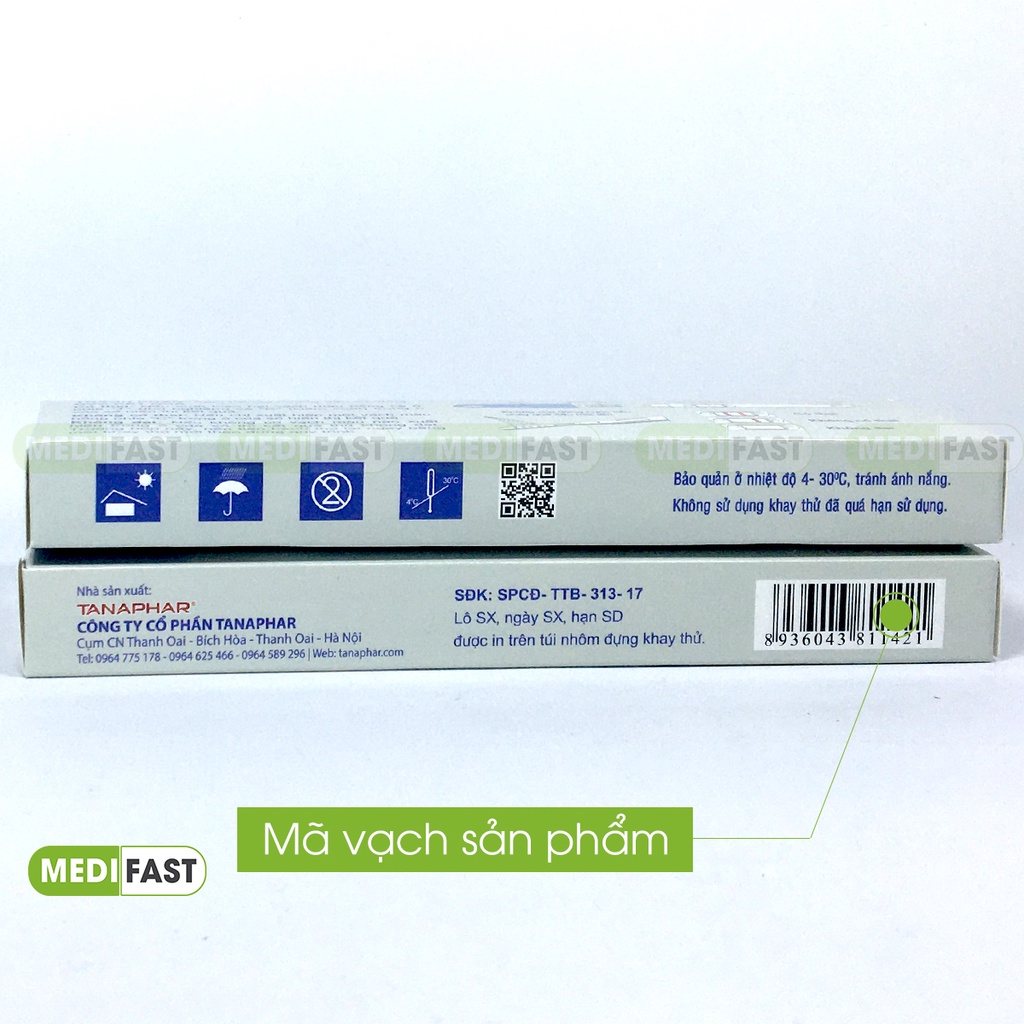 Bút thử thai Quicktana - Test trực tiếp không cần cốc nghiệm, có nắp đậy bảo quản sau khi test - giao hàng che tên