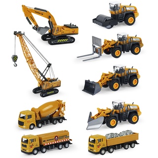 Bộ đồ chơi xe công trường Coolplay bằng hợp kim 10 kiểu tùy chọn dạy học cho bé