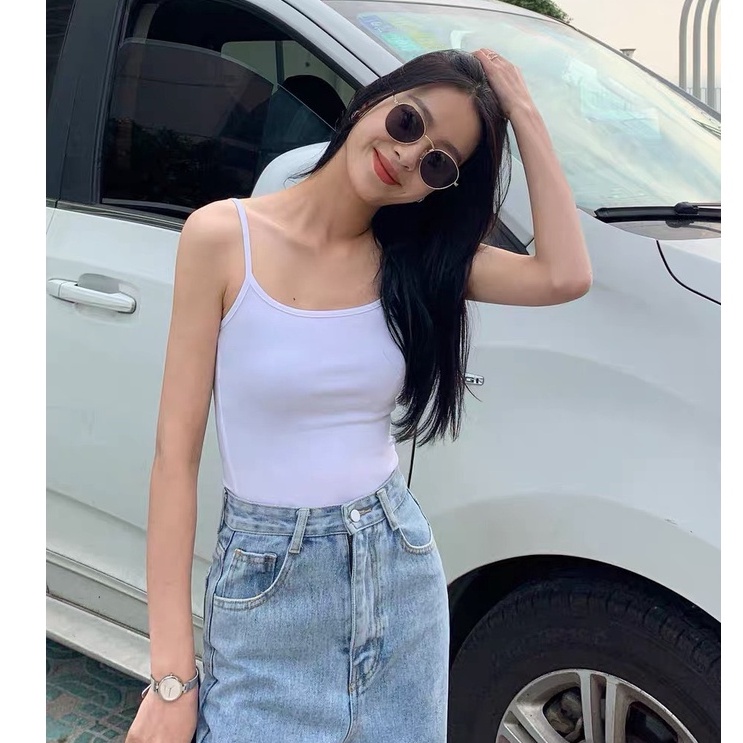 Áo 2 dây MIA 1992 cao cấp - Áo hai dây nữ bản to chất liệu cotton mềm mịn co giãn tốt siêu xinh hot summer 2022