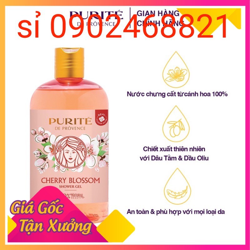 (MUA 1 TẶNG 1) GIÁ RẺ NHẤT - SỮA TẮM PURITE 500ML TẶNG KÈM 1 CHAI SỮA TẮM DU LỊCH