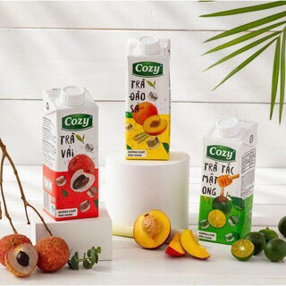 Lốc 4 hộp Trà trái cây uống Cozy 225ml/ hộp siu ngon