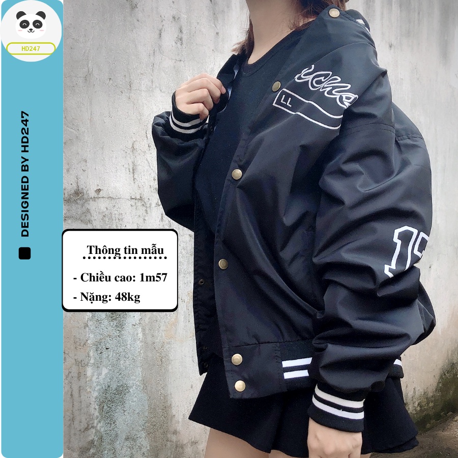 Áo Khoác Dù Bomber Jacket MARCUS 2 Lớp Unisex (Ảnh Thật/Có sẵn) HD247 0257