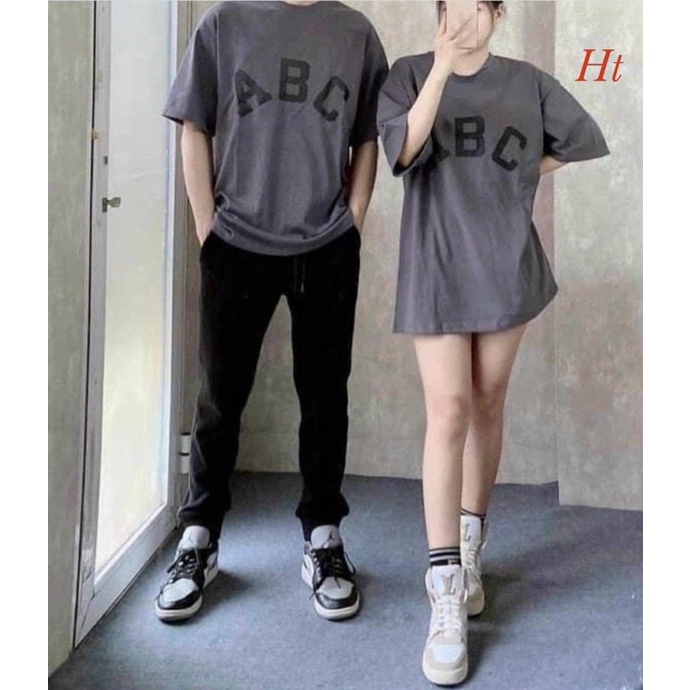 Áo phông cộc tay chữ ABC H2A866