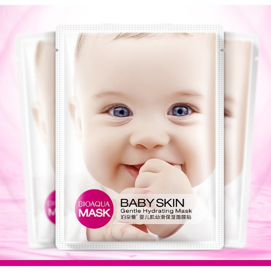 Mặt Nạ Cấp Nước Mặt Nạ Em Bé Mask Nội Địa Trung Baby Skin Bioaqua - Loanbi Comestics