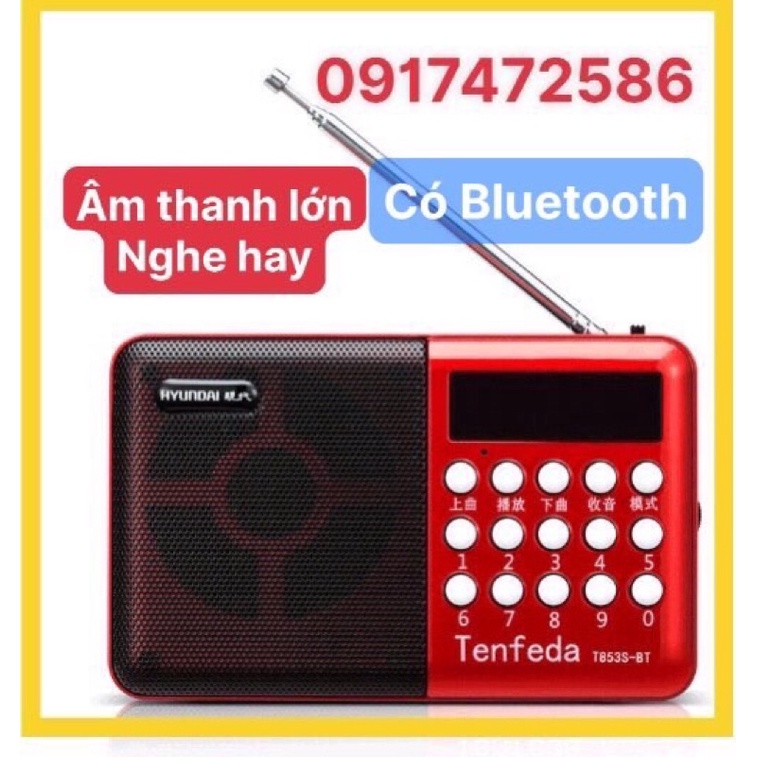 [Mã ELHACE giảm 4% đơn 300K] LOA THẺ NHỚ CÓ FM T853 CÓ ĂNGTEN