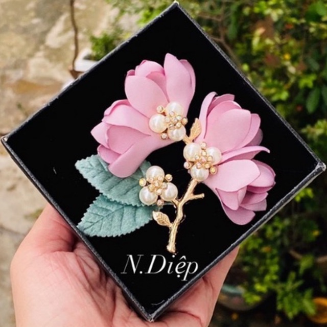 Hoa cài áo cao cấp-nhiều màu