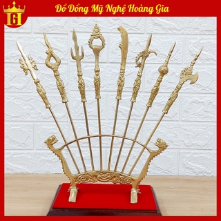  Bộ Bát Bửu Bộ Chấp Kích Lỗ Bộ Bằng Đồng Nguyên Khối