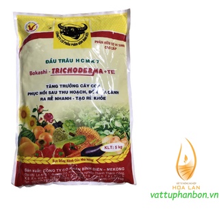 Phân bón hữu cơ vi sinh cao cấp đầu trâu hcmk7 bokashi - trichoderma + te - #140a# 5kg