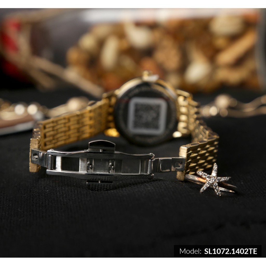 Đồng hồ nữ SR WATCH chính hãng SL1072, dây kim loại