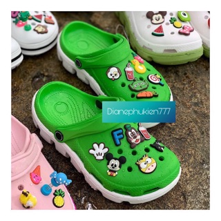 TẶNG 10 JIBBITZ dép sục crocs