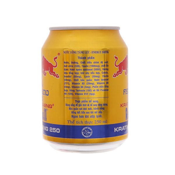 Nước Tăng Lực Bò Húc Thái Redbull 250ml Lốc 6 Lon Date Luôn Mới